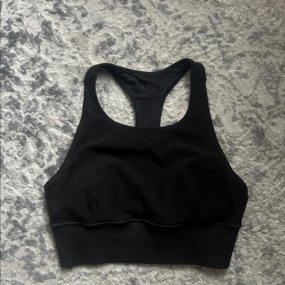 ALO Yoga Classic Black Sports Bra XS